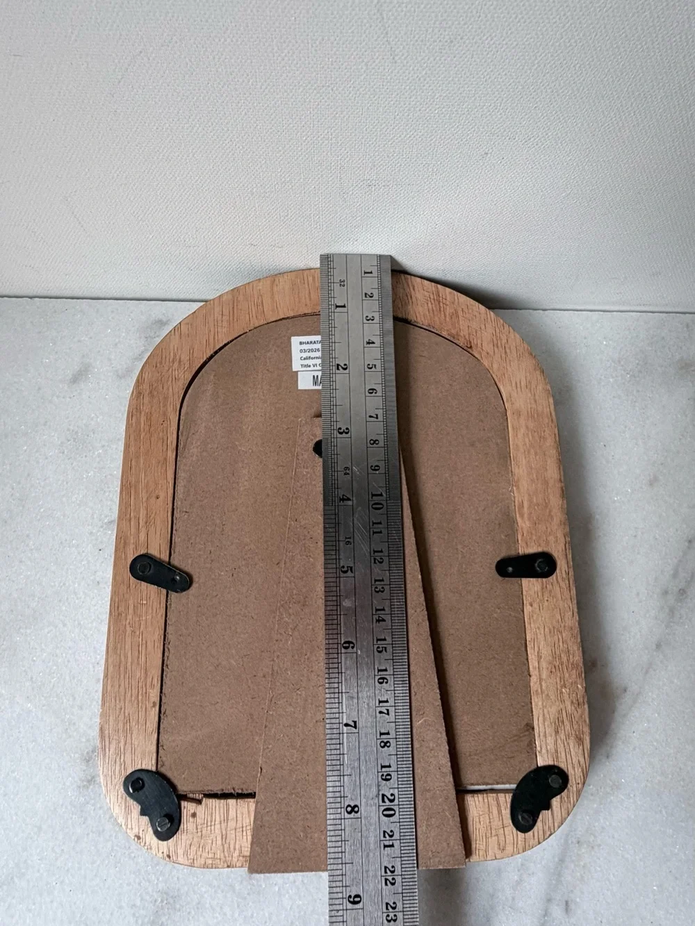 Wooden Arch Photo Frame in Brown for 5”x7” photo